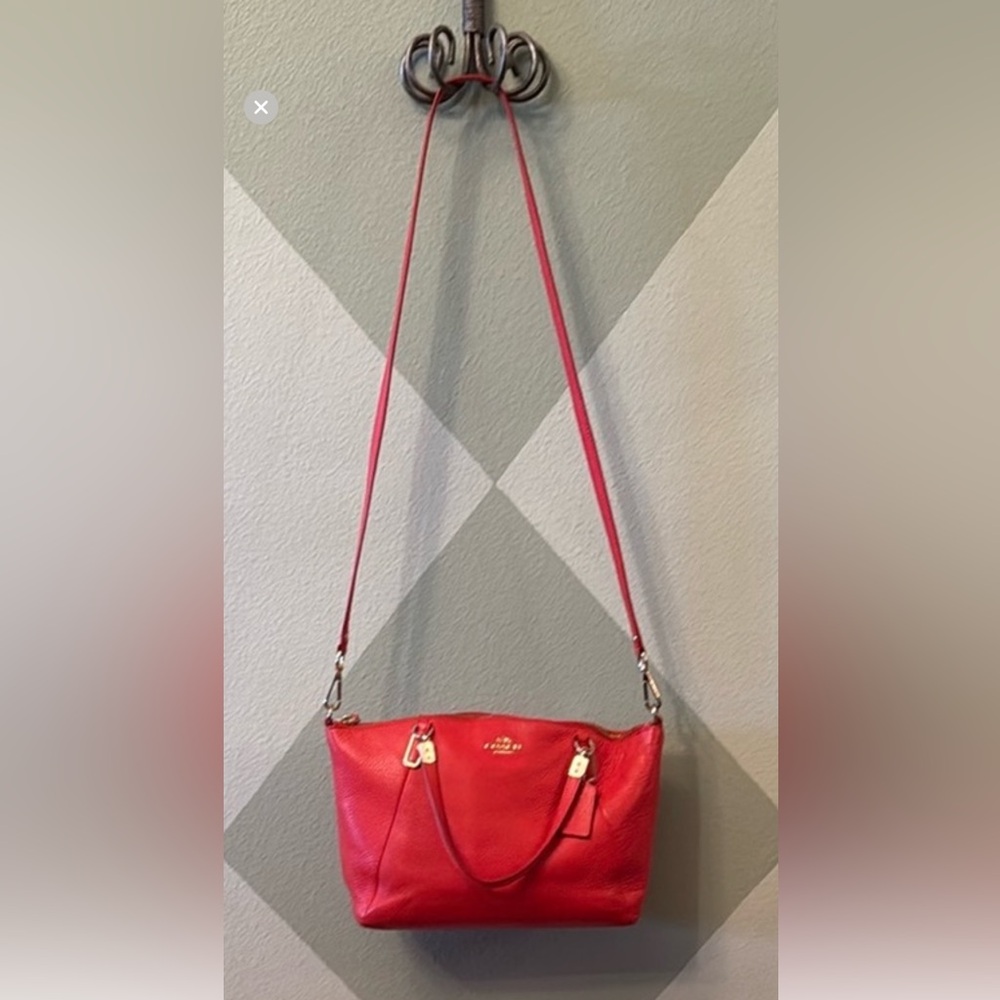 Coach Red Leather Women's Bag